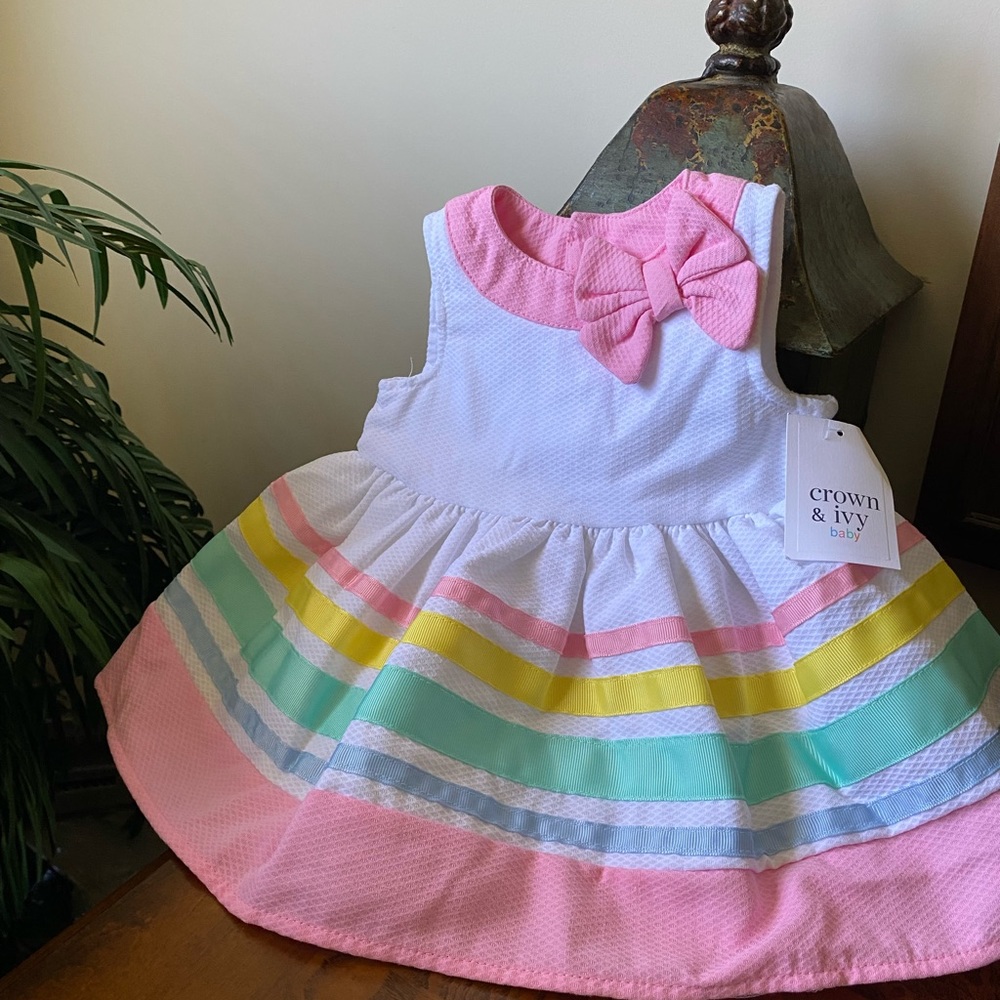 Crown & Ivy 3M Baby Stripe Dress